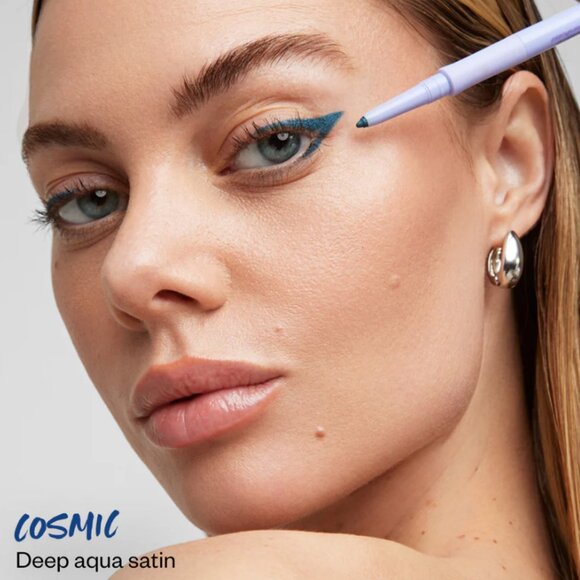 Kosas Soulgazer Intensifying Gel Eyeliner | Cosmic (Deep Aqua Satin) | NEW - Picture 3 of 5